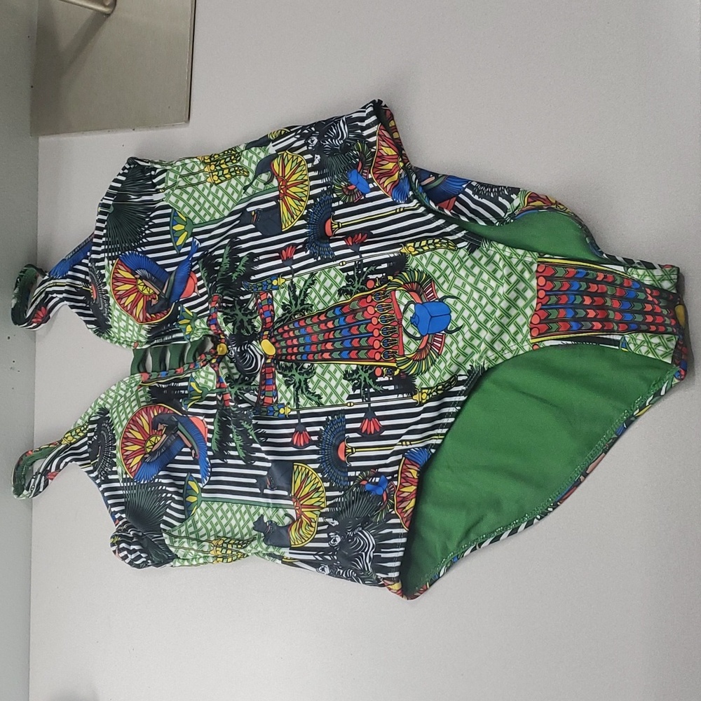 Nicole Miller Swimsuit Egyptian Print Bathing Suit
